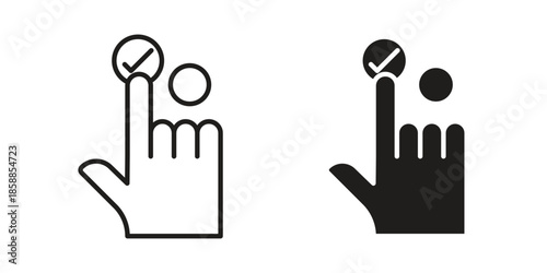 Choice icons set in multiple style collection