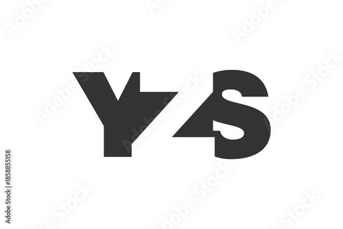 YZS logo design. Initial letter Y Z S bold font style for tech startups, consulting, corporate branding. Creative company name, headlines typography identity, trendy logotype.