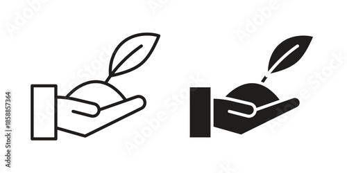 Environment icons set in multiple style collection