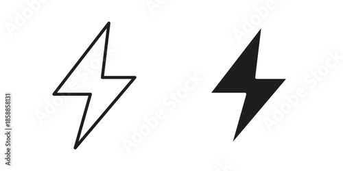 Flash icons set in multiple style collection