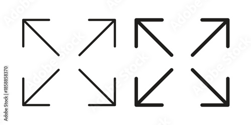 Full size icons set in multiple style collection