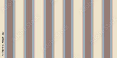 Elegant vertical stripes in muted beige, brown, and blue create a sophisticated and calming pattern.