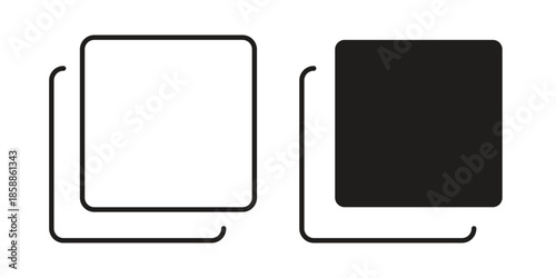 Pop up icons set in multiple style collection
