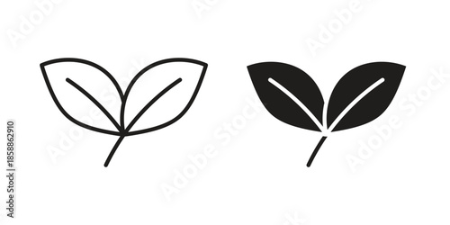 Vegan icons set in multiple style collection