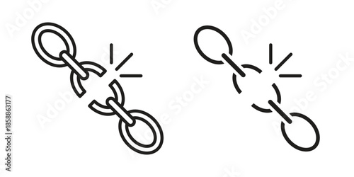 Weakness icons set in multiple style collection