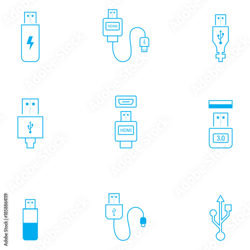 Usb icon vector illustration. Flash disk sign and symbol. flash drive sign.