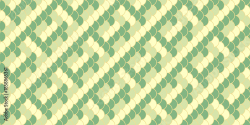 Abstract geometric seamless pattern.  Pastel green and beige interlocking shapes create a calming, textured design ideal for backgrounds, textiles, or website design.