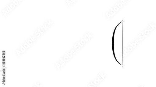 Bow and arrow shooting flat animation with bow pullback and arrow release motion on white background and green screen. 4K animated bow shooting an arrow for action overlay, sports, and motion graphic.