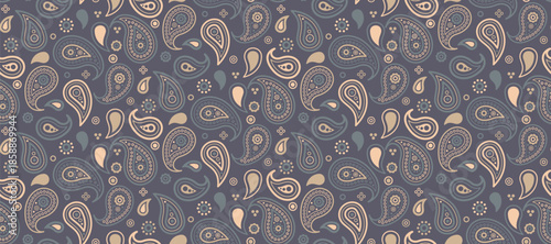 Linen paisley in calm stroke. Tranquility floral pattern a vitality style. Shirt card a striped orient.