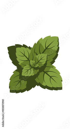  Lush Isometric Mint Leaf Icon for Organic Ingredient Tracking_transparent.svg