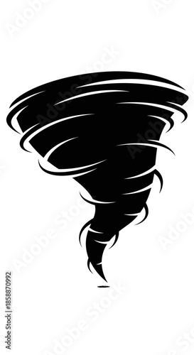 Menacing Silhouette of a Swirling Tornado Funnel Cloud for Dramatic Visuals_transparent.svg