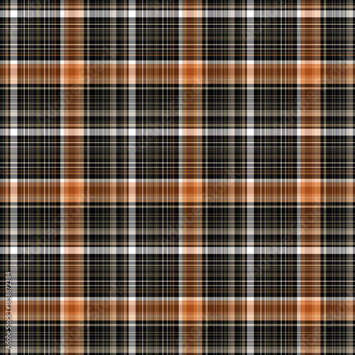 Rich Brown Plaid Seamless Repeat