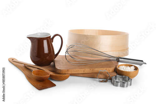 Set of baking utensils and ...