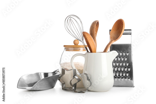 Set of baking utensils and ...