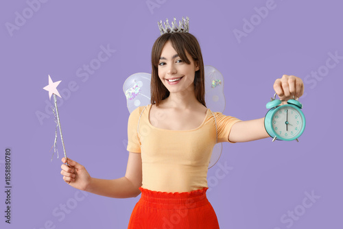Young woman in fairy costum...