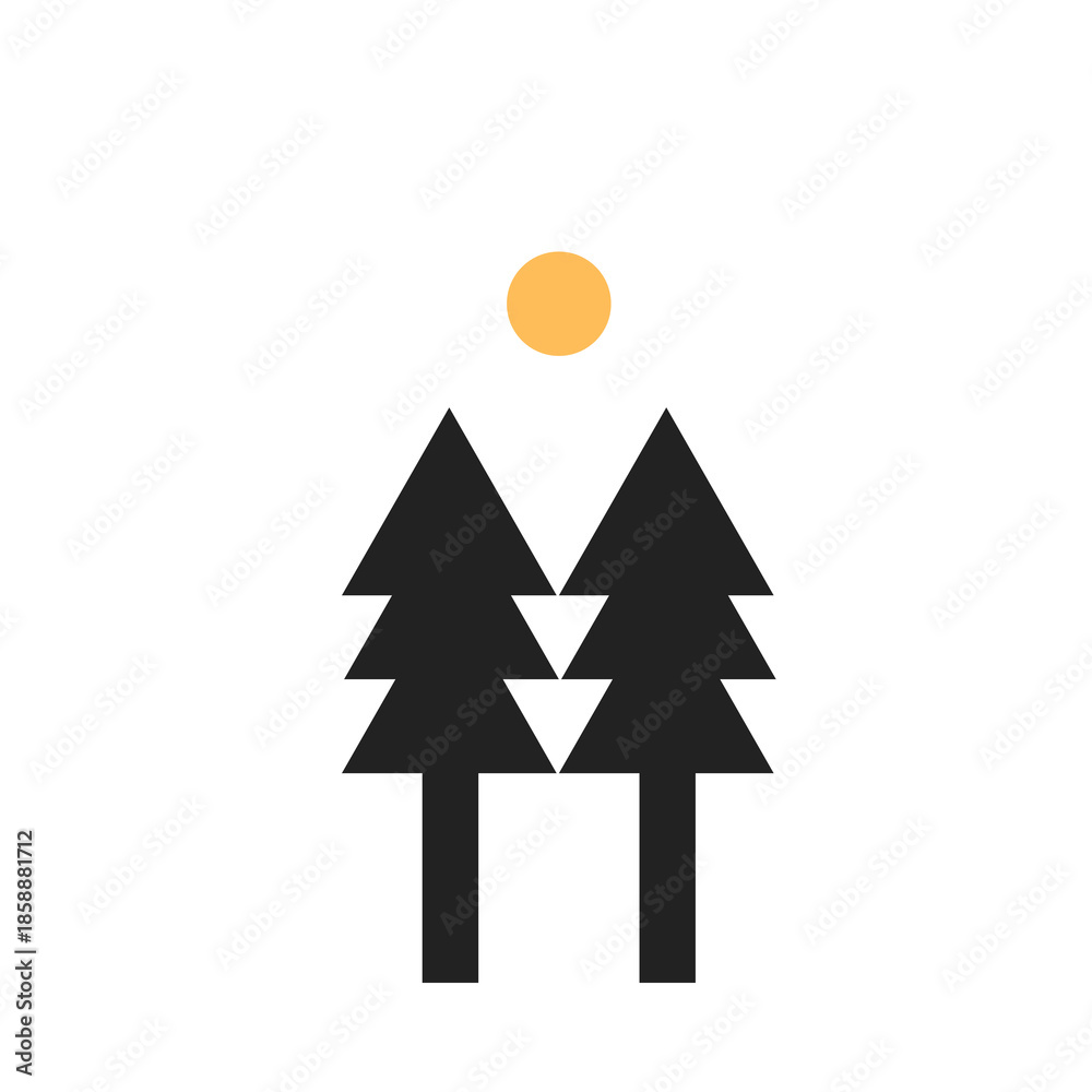 Fototapeta premium christmas tree on white background