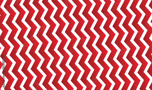 Vibrant zigzag stripes in red  create a dynamic, energetic background