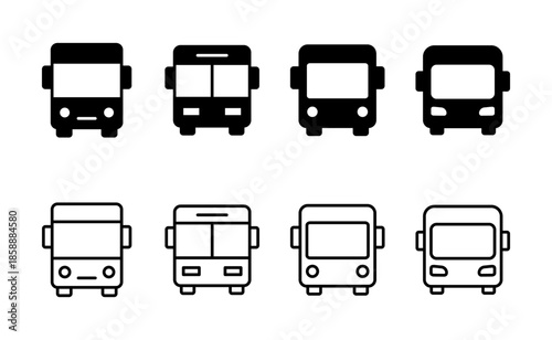 Bus icon vector. bus sign and symbol