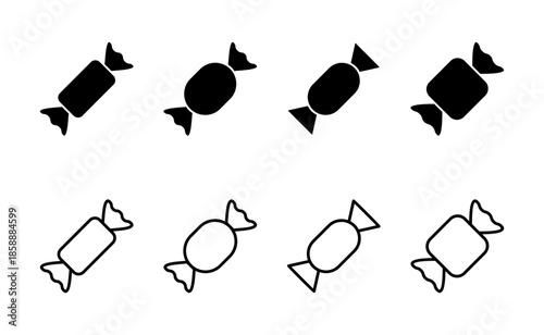 Candy icon vector. candy sign and symbol.