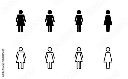Female icon vector. woman sign and symbol