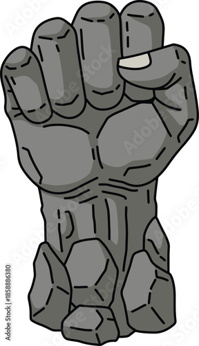 Clenched Stone Fist of Strength