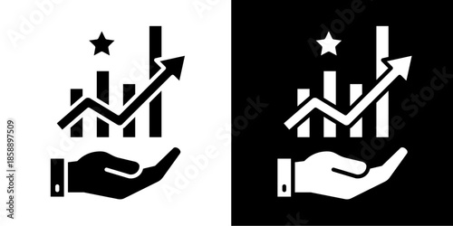 Success Rate  Icon Set White Style Collection