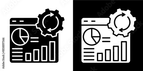 Operational Scorecard  Icon Set White Style Collection