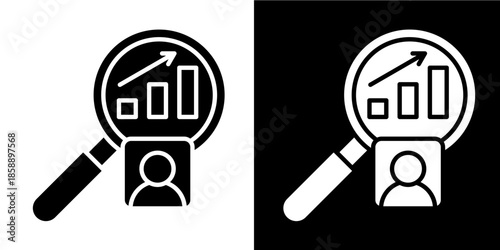 Performance Review  Icon Set White Style Collection