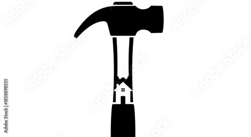 Hammer with House Symbol on Handle.