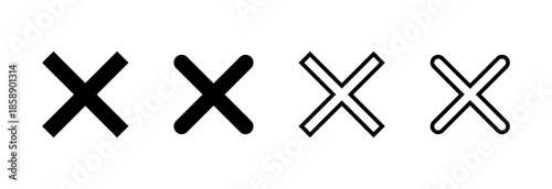 Close icon vector illustration. Delete sign and symbol. cross sign