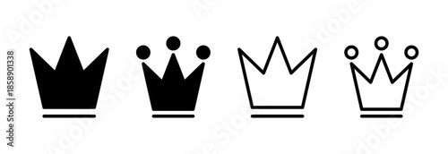 Crown icon vector illustration. crown sign and symbol