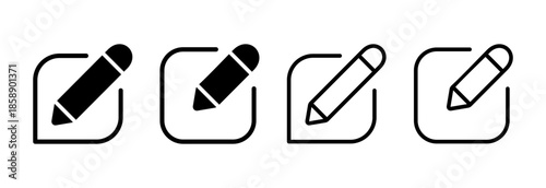 Edit icon vector illustration. edit document sign and symbol. edit text icon. pencil. sign up