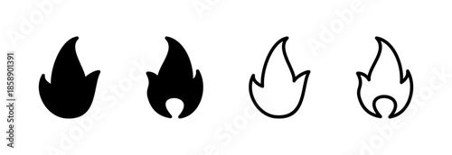 Fire icon vector illustration. fire sign and symbol
