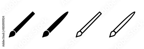 Paint icon vector illustration. paint brush sign and symbol. paint roller icon vector