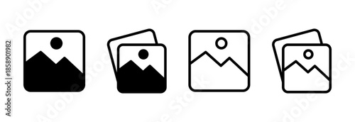 Picture icon vector illustration. photo gallery sign and symbol. image icon