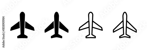 Plane icon vector illustration. Airplane sign and symbol. Flight transport symbol. Travel sign. aeroplane