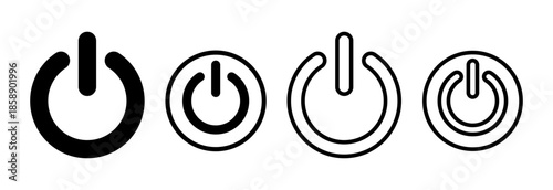 Power icon vector illustration. Power Switch sign and symbol. Electric power