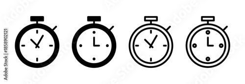 stopwatch icon vector illustration. Timer sign and symbol. Countdown icon. Period of time