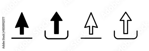 Upload icon vector illustration. load data sign and symbol