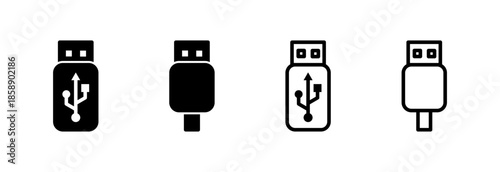 Usb icon vector illustration. Flash disk sign and symbol. flash drive sign.