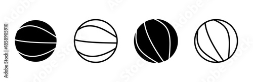 Basketball icon set. Basketball ball icon. Basketball logo vector icon