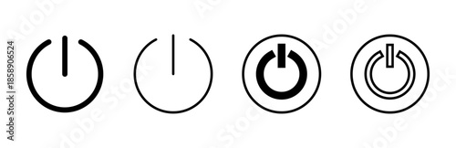 Power icon set. Power Switch Icon. Electric power