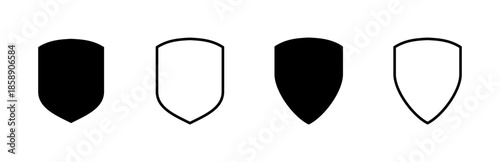 Shield icon set. Protection icon vector. Security vector icon