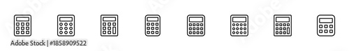 Calculator icon vector isolated on white background. Calculator vector icon. Accounting icon