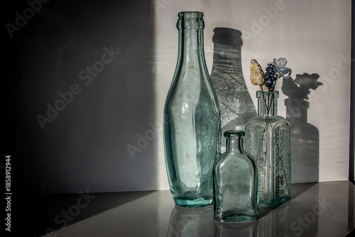 still life with bottles