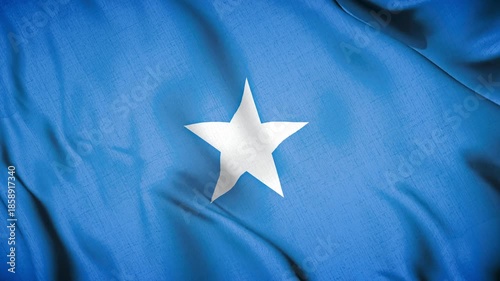 Somalia Flag Animation Close-up 4K