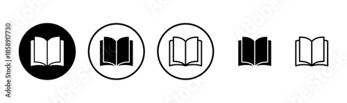 Book icon logo design. open book sign and symbol. ebook icon