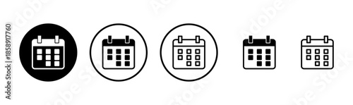 Calendar icon logo design. Calender sign and symbol. Schedule icon symbol