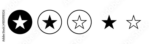 Star icon logo design. rating sign and symbol. favourite star icon