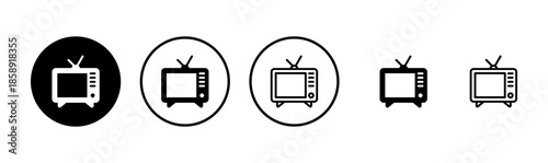 Tv icon logo design. television sign and symbol